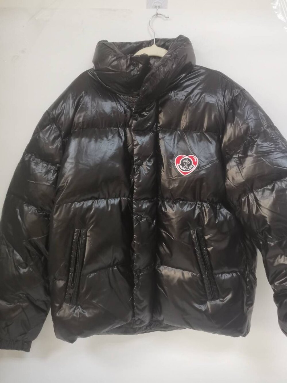 Pre-owned Moncler Black Down Jacket Thickened Loose Fit Unisex Outerwear
